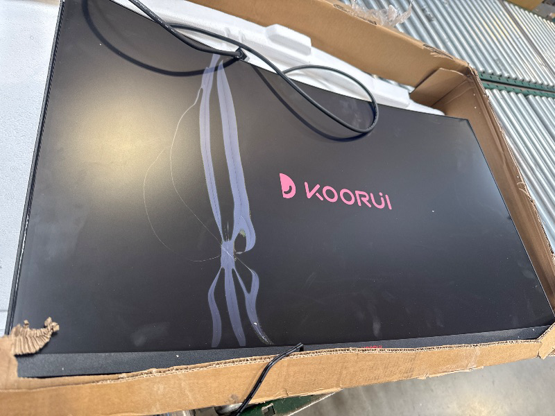 Photo 1 of KOORUI 32 inch Curved Gaming Monitor - QHD (2560 x 1440) 2K Display, 170Hz 144Hz Monitor, 1500R Curvature, 1ms, HDR10, Adaptive Sync, Tilt Adjustable, DisplayPort HDMI, Black - 32E6QC

