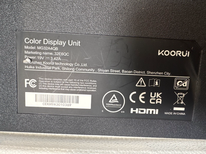 Photo 1 of KOORUI 32 inch Curved Gaming Monitor - QHD (2560 x 1440) 2K Display, 170Hz 144Hz Monitor, 1500R Curvature, 1ms, HDR10, Adaptive Sync, Tilt Adjustable, DisplayPort HDMI, Black - 32E6QC
