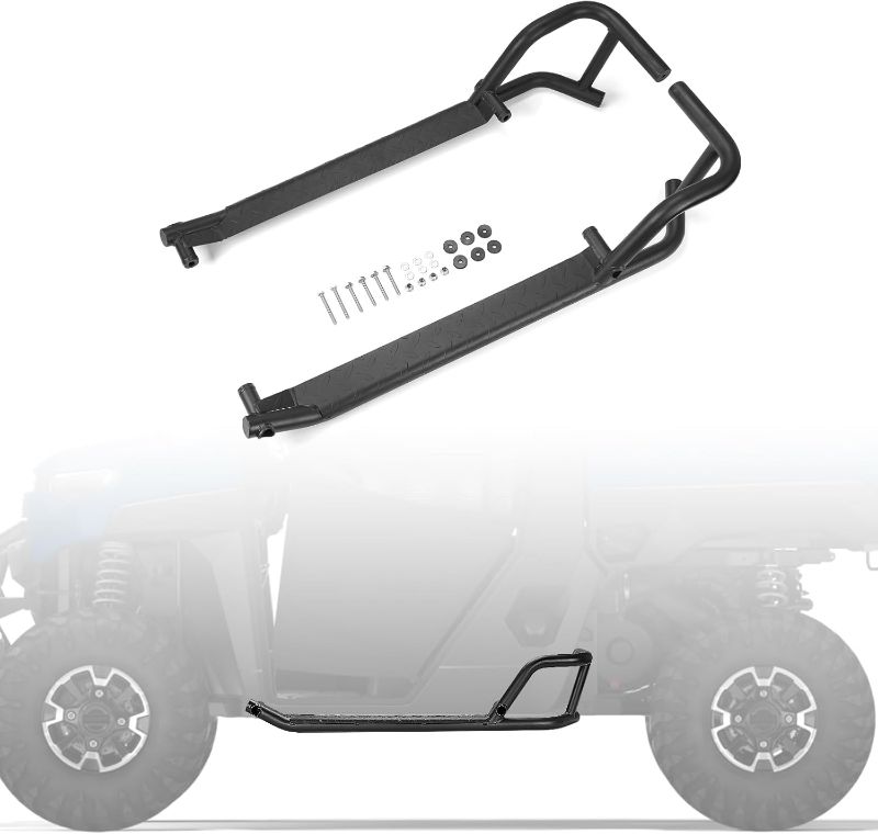 Photo 1 of KEMIMOTO Nerf Bars Rock Sliders Compatible with Ranger 1000/1000XP/1000 EPS/1000 Premium,Replace #2882530 Heavy Duty Black Tree Kickers Side Steps Nerf Bars Compatible 2018-2025 with Ranger XP 1000
