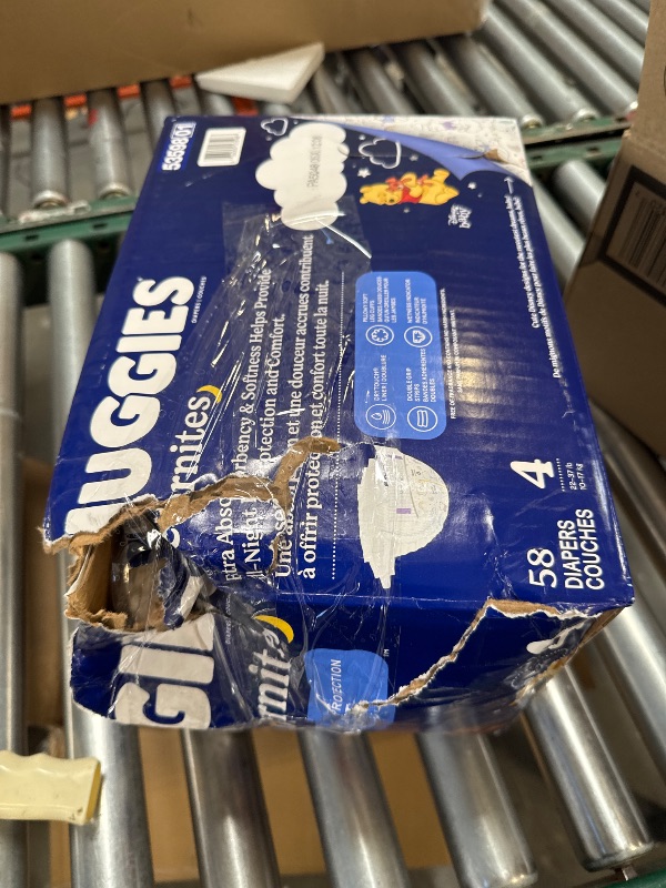Photo 1 of Huggies Overnites Size 4 Overnight Diapers (22-37 lbs), 58 Ct, Packaging May Vary