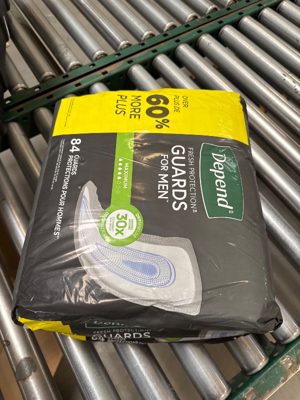 Photo 1 of Depend Incontinence Guards Pads for Men - Maximum Absorbency - 84ct
