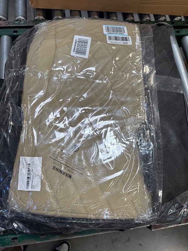 Photo 1 of MIROZO Car Seat Covers Full Set,Waterproof Seat Cover Automotive Seat Covers Car Seat Protector Universal Vehicle Seat Covers for Most Sedan SUV Pick-up Truck, Beige
