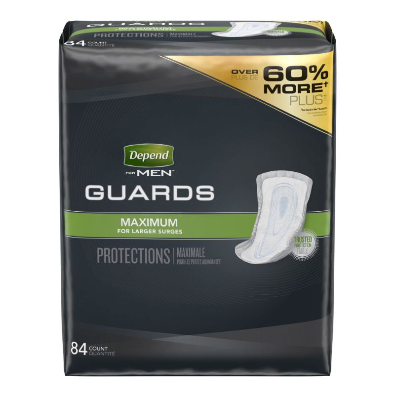 Photo 1 of Depend Incontinence Guards Pads for Men - Maximum Absorbency - 84ct
