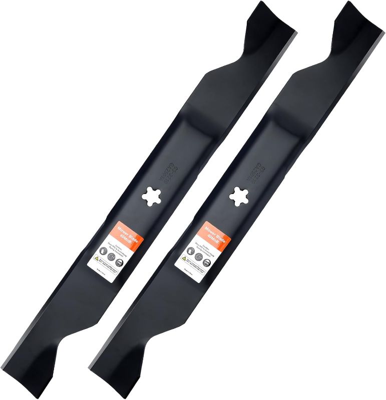 Photo 1 of YTH22V46 46 inch Mower Blades for Hus qvarna Craftsman Poulan 405380 532405380 Z246 YTH20K46 YTH21K46 YTH22K46 YTA22V46 RZ4623 YT3000 46'' Deck Lawn Mower(High Lift)
