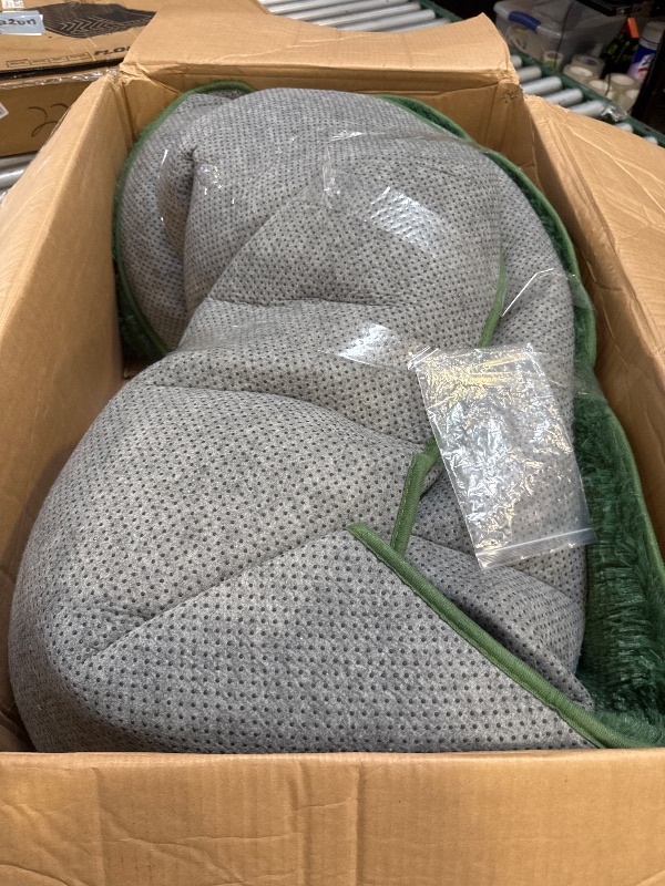 Photo 1 of  Soft Fluffy Area Rugs for Living Room Bedroom Decor Carpet, Dark Green