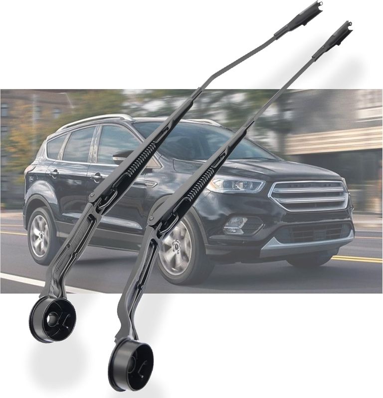 Photo 1 of 1 Pair Front Windshield Wiper Arm Kit Noiseless Fits Compatible with Ford Escape 2013-2019 Replaces OE CJ5Z17527A CJ5Z17527B 43513 Left and Right
