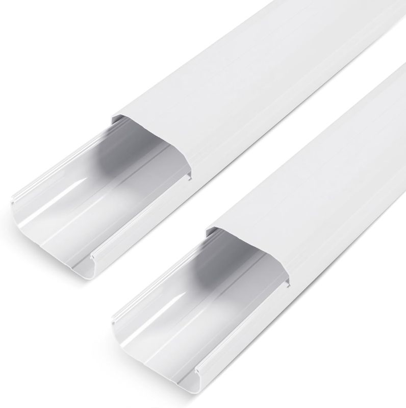 Photo 1 of 5" Line Set Cover Parts for Ductless Mini Split (Straight Duct-2PCS)
