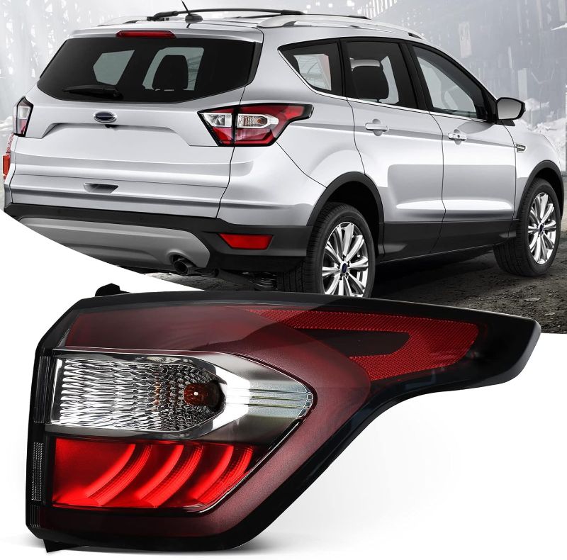 Photo 1 of FIONE for Ford Escape Kuga Tail Light Assembly 2017 2018 2019 Outer Brake Rear Lamp Stop Indicator Light Right Passenger Side RH
