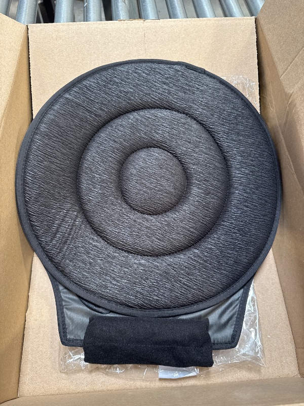 Photo 1 of 360 Rotating Seat Cushion for Car, Convenient for Entry and Exit Car Seat for Elderly, Portable Rotating Car Seat Pad, Non-Slip Auto Round Disc Rotary Chair Cushions Pad for Office Car Home (B_Black)
