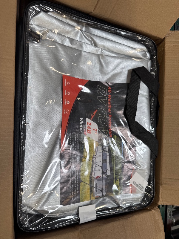 Photo 1 of Foldable Class C RV Cover - 210D Oxford Cloth, Easy to Clean, Grey - 12m x 3m
