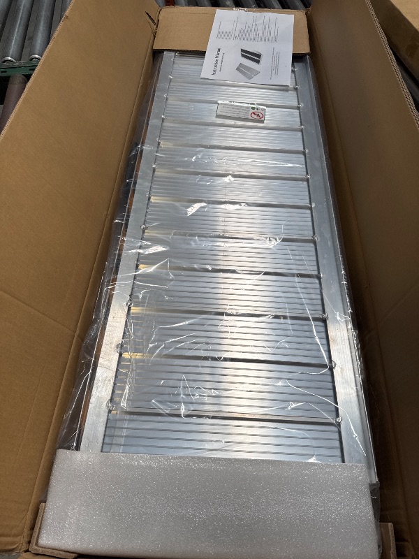 Photo 1 of 4FT Portable Wheelchair Ramp, Non-Slip Aluminum Folding Handicap Ramp, Ramps for Wheelchairs for Home with Handle, Wheelchair Ramps for Home Steps/Stairs/Threshold/Doorways/Scooter, 600LBS Capacity
