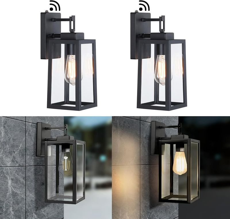 Photo 1 of 2 Pack Dusk to Dawn Outdoor Wall Light