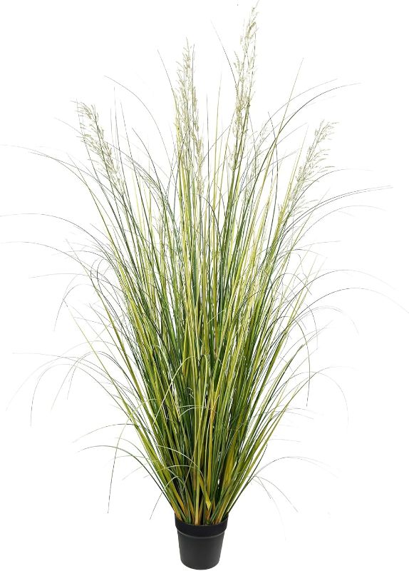 Photo 1 of Artificial Plant 5ft Tall Artificial Grass Plant,Faux Plants Indoor Home Decorative Artificial Plants & Flowers in Pot Fake Plant, House Plant Indoor
