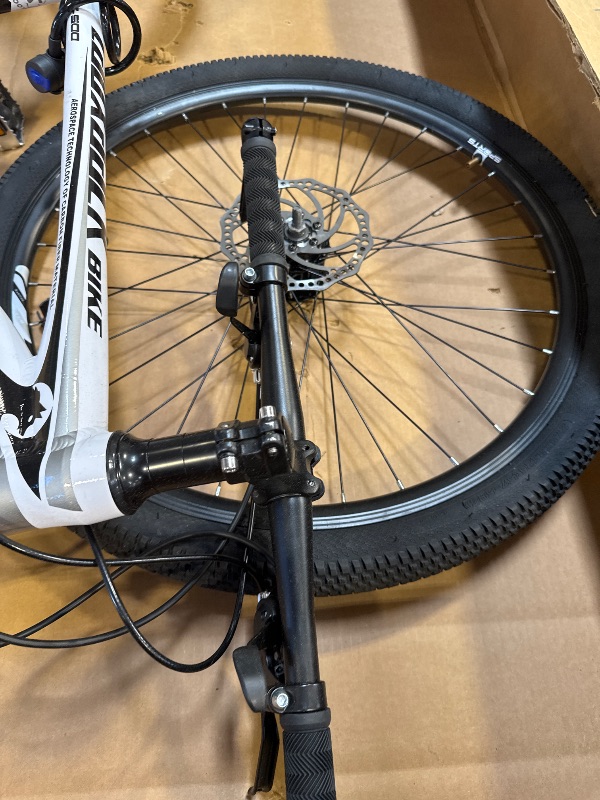 Photo 1 of Bruce & Shark 27.5" Mountain Bike, 21-Speed Aluminum Alloy Frame, Front Suspension, Mechanical Disc Brakes, Men/Women All-Terrain Bicycle with Bike Lock & Pump
