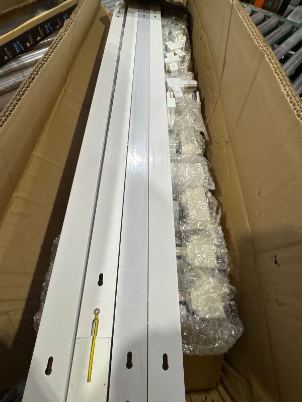 Photo 1 of White Super Brightness 4000K Natural Light Dimmable Brightness 25W 2000lm J&L Type LED Track Lighting System with 13 FT Track Rails and Ceiling Spotlight Fixture Installation Package
