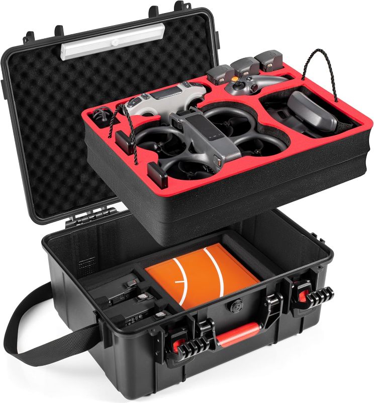 Photo 1 of STARTRC Dual Layer Avata 2 Case,Waterproof Carrying Hard Case for DJI Avata 2 Fly More Combo with DJI Goggles 3/RC Motion 3/FPV Remote Controller 3,Battery Charging Hub,FPV Drone Accessories
