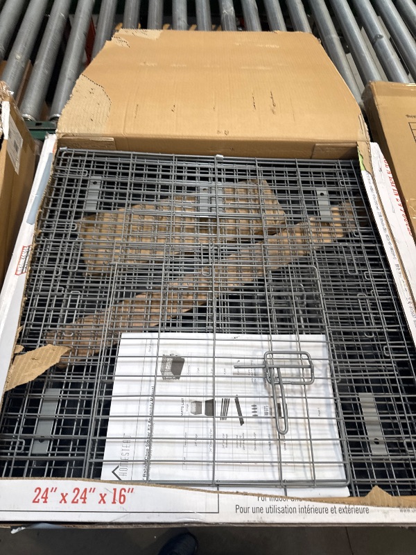Photo 1 of HOMESTEAD Bunny Cages with Tray - 24-inch Easy-Clean Rabbit Cage with Enhanced Kit - Leg, Frame, & Urine Guard Included - Ideal & Secure Home for Rabbits, Ferrets, Hedgehogs