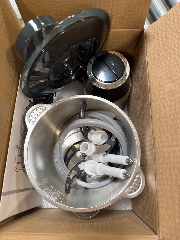 Photo 1 of GANIZA Food Processors, Electric Food Chopper with Meat Grinder & Vegetable Chopper - 2 Bowls (8 Cup+8 Cup) with Powerful 450W Copper Motor - Includes 2 Sets of Bi-Level Blades for Fruits/Meat/Nuts