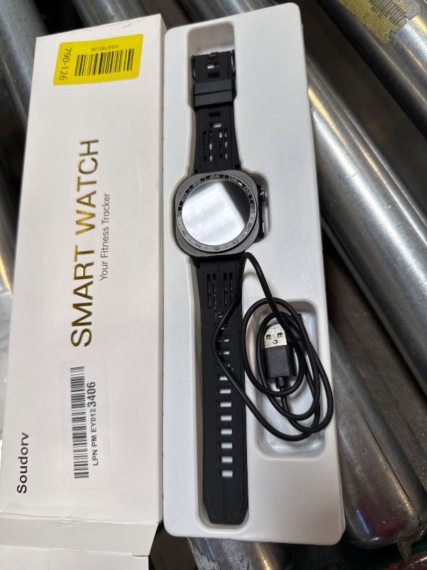 Photo 1 of Soudorv Smart Watch, 2025 AMOLED 3D 1.43" Smartwatch for Men Women (Answer/Make Call), 60 Days/Flashlight/130+ Sports, Heart Rate/Sleep Monitor, IP68 Waterproof Fitness Activity Tracker Android iOS