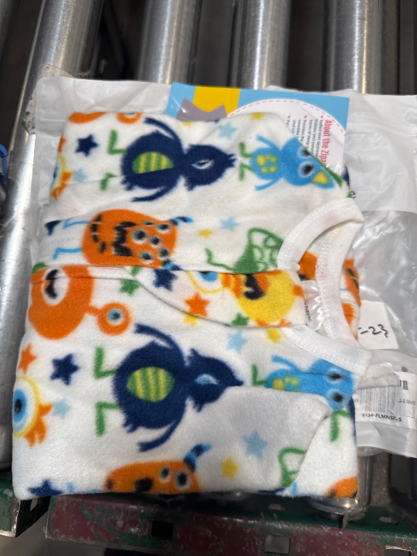 Photo 1 of SleepingBaby Zipadee-Zip Transition Swaddle - Warm Fleece Baby Swaddle Blanket with Zipper Convenience - Monster Madness, Small (4-8 Month)
