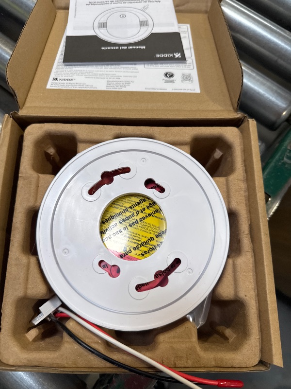 Photo 1 of Kidde Hardwired Smoke & Carbon Monoxide Detector, 10-Year Battery Backup, Voice Alerts, Interconnectable LED Warning Light Indicators