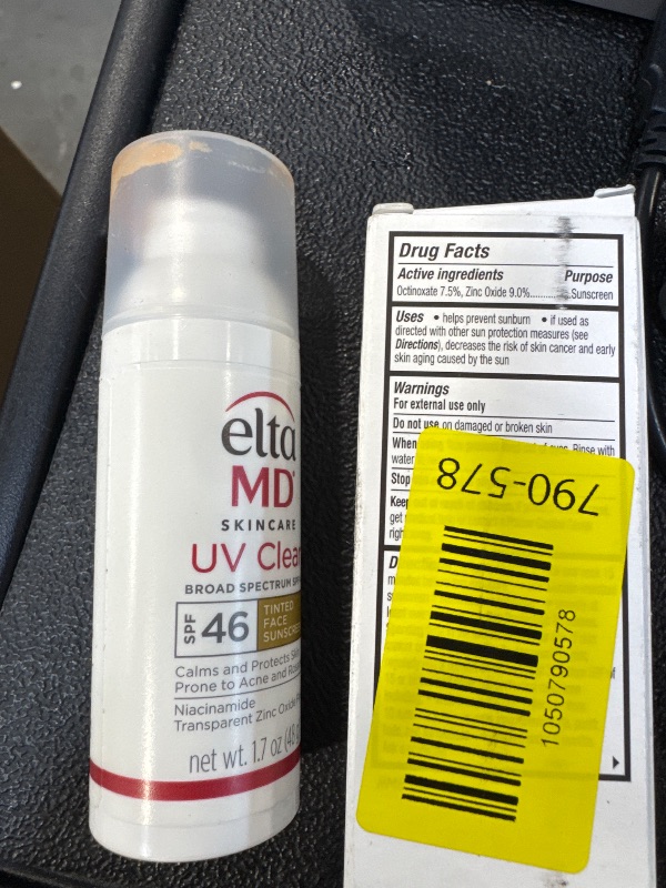 Photo 1 of EltaMD UV Clear Tinted Sunscreen for Face, SPF 46 with Zinc Oxide, Oil-Free, Dermatologist Recommended, For Acne-Prone Sensitive Skin, 1.7 oz