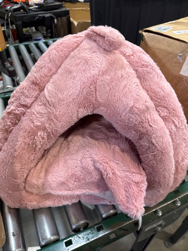 Photo 1 of Pet Tent Cave Bed for Small Medium Puppies Kitty Dogs Cats Pets Sleeping Bag Thick Fleece Warm Soft Dog Bed Cuddler Burrow House Hole Igloo Nest Cozy Bed for Cat Puppy
