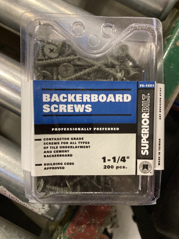 Photo 1 of Backerboard Screws 1-1/4" Box of 200