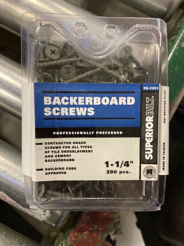 Photo 1 of Backerboard Screws 1-1/4" Box of 200