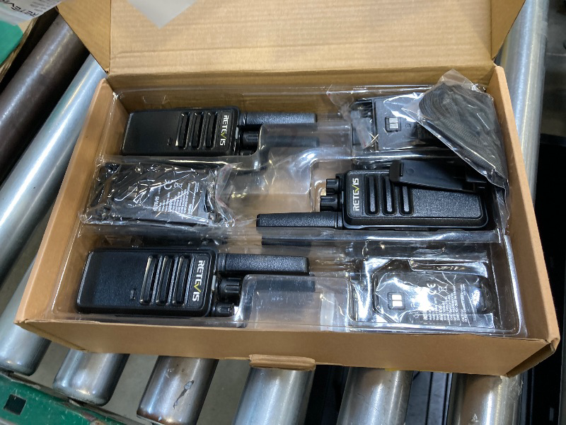 Photo 1 of Retevis RT68 Walkie Talkies with Earpiece, Portable FRS Two-Way Radios Rechargeable, with 6 Way Multi Unit Charger, Hands Free, Long Range, Rugged 2 Way Radios 6 Pack for Adults School Church