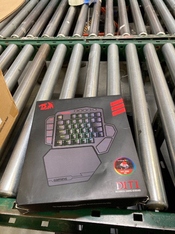 Photo 1 of Redragon K585 DITI Wired One-Handed RGB Mechanical Gaming Keyboard, 42 Keys Type-C Professional Gaming Keypad w/Upgraded Hot-Swappable Socket, 7 Onboard Macro Keys & Detachable Wrist Rest