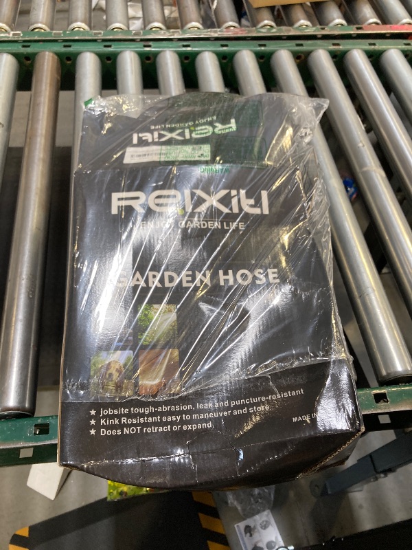 Photo 1 of Relxitl Garden Hose, Flexible Water Hose, Ultra Lightweight Non-Expanding hose with 10 Function Sprayer, Leak proof, Pressure Resistant for Yard, Outdoor (Black, 50FT)