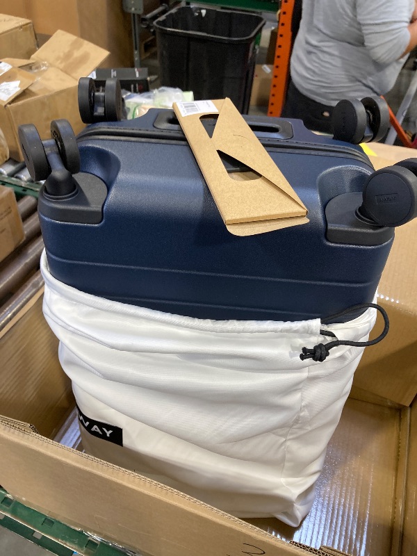 Photo 1 of Away Carry-On Luggage, Lightweight Hardside Suitcase with Spinner Wheels, 22 Inch Airline Approved, TSA Lock, Navy Blue