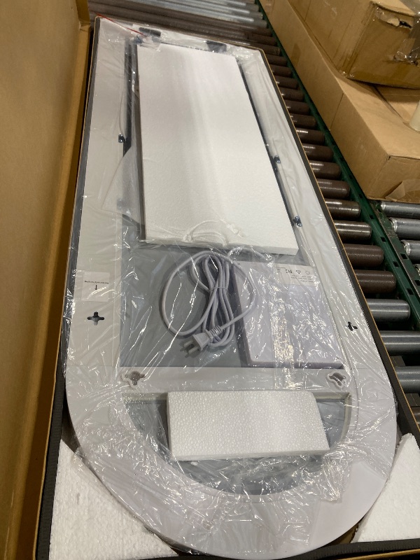 Photo 1 of Arched Full Length Mirror with Lights, LED Mirror Full Length with Stands, Free Standing/Wall Mounted/Leaning Full Body Arched Mirrors