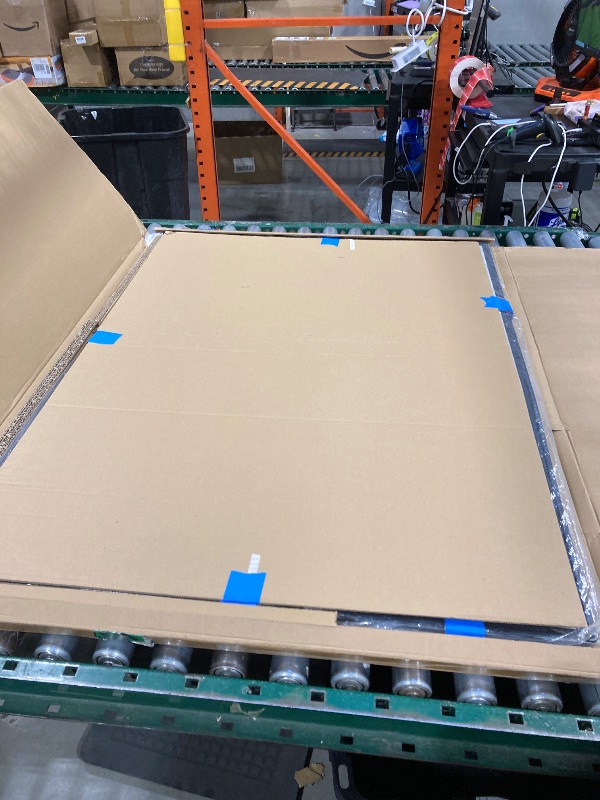 Photo 1 of 3'x4' JILoffice Cork Linen Bulletin Board Black Aluminum Frame Wall Mounted Board Memo Pin Board