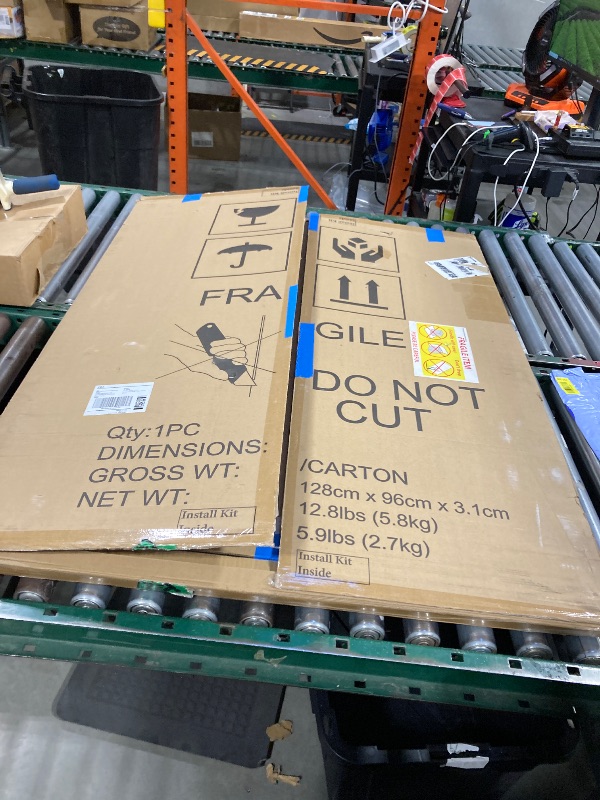 Photo 1 of 3'x4' JILoffice Cork Linen Bulletin Board Black Aluminum Frame Wall Mounted Board Memo Pin Board