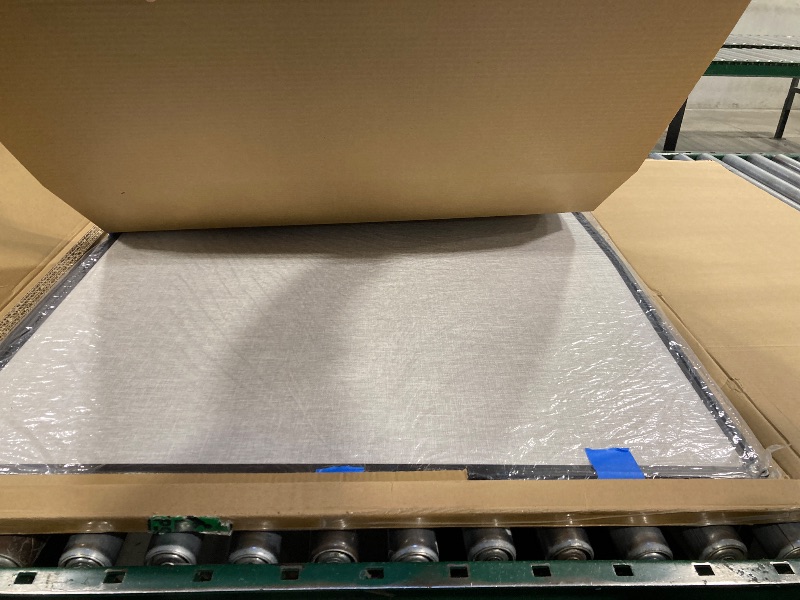 Photo 1 of 3'x4' JILoffice Cork Linen Bulletin Board Black Aluminum Frame Wall Mounted Board Memo Pin Board