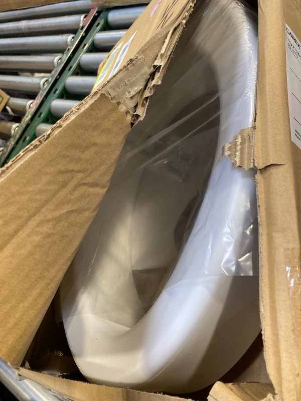 Photo 1 of Carex Toilet Seat Riser, Elongated Raised Toilet Seat Adds 3.5 inches to Toilet Height, for Assistance Bending or Sitting, 300 Pound Weight Capacity Toilet Riser