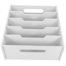 Photo 1 of Storage Tray 1Pack White Multi Compartment Classification for Check Storage Meeting Room Study Room Counter