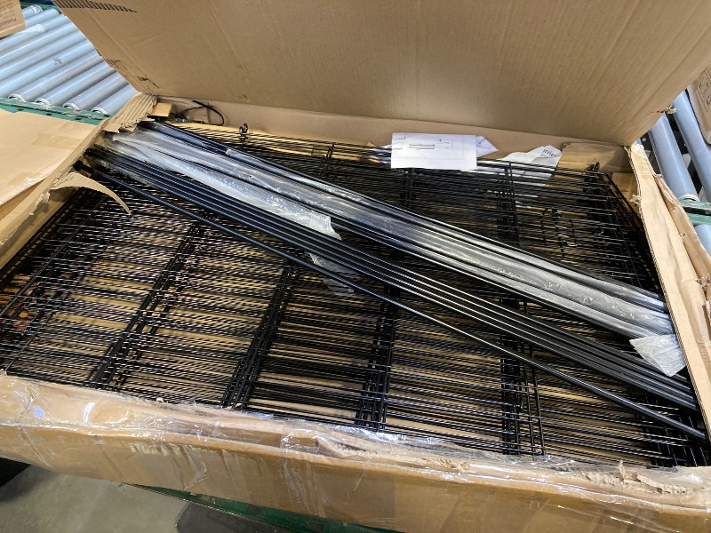 Photo 1 of Garden Fence 12 Panels 23.6ft (L)×24in (H) Decorative Garden Fences with 12 Panels Rustproof Wire No Dig Animal Barrier Fencing Dog Fence for Yard Outdoor Patio - Without Fence Gate