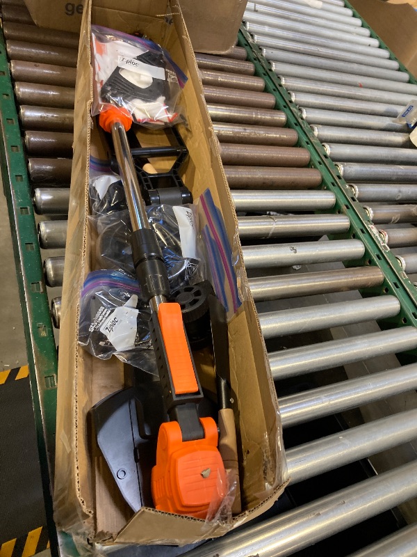 Photo 1 of Wacker,  Eater Cordless with Metal Blade, Battery Powered String Trimmer, Lightweight Grass Cutter for Garden and Yard, String Trimmer Cordless, Edger & Weed Trimmer with Batteries & Charger