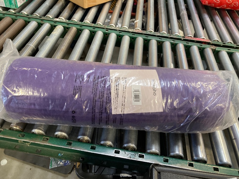 Photo 1 of basaho Yoga Bolster | Organic Cotton | Buckwheat Hulls | Removable Washable Cover (Pure Purple)