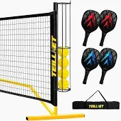 Photo 1 of Pickleball Set with Net & Metal Ball Holder - Portable 22FT Regulation