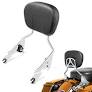 Photo 1 of PBYMT Detachable Passenger Backrest Fit for Harley Touring, Quick Release Sissy Bar Compatible with Harley Davidson Street Glide Road Glide Road King Electra Glide Ultra Limited 2009-2024 (Chrome)