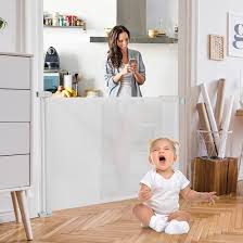 Photo 1 of Costzon Retractable Baby Gate, Extra Wide Gate for Kids & Pets, Extends up 45"