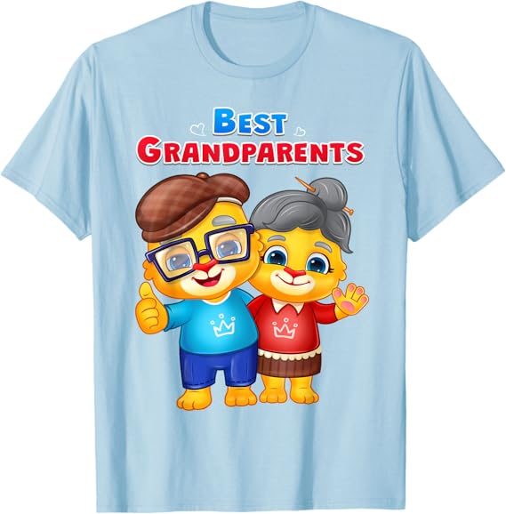 Photo 1 of Large Lucas' Family | Grandma and Grandpa, The Best Grandparents T-Shirt
