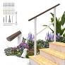 Photo 1 of MDpygsfj Hand Rails for Outdoor Steps, 3 Step Handrail Stair Railing for Seniors for Porch Railing Deck Hand Rail Easy to Install and Sturdy