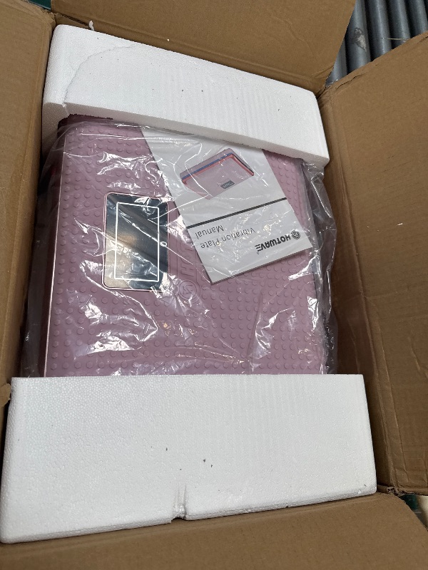 Photo 1 of HOTWAVE Vibration Plate Exercise Machine for Lymphatic Drainage, Power Vibrating Plates Platform for Weight Loss - Whole Body Shaker Vibration Plate Machine Home Gym Shaping Fitness Workout