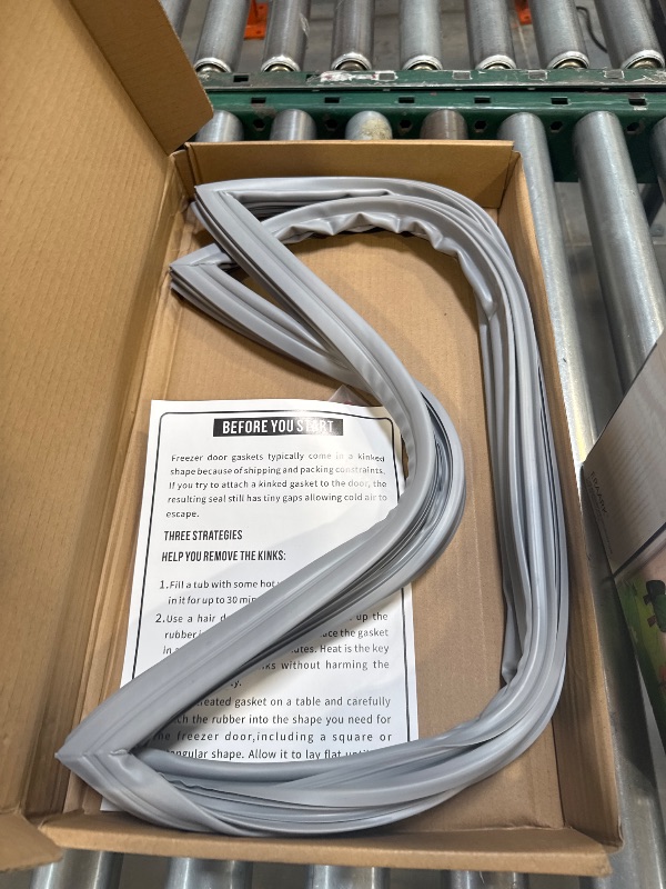 Photo 1 of UPGRADED W10443320 W10571967 Freezer Door Gasket Compatible with Whirlpool Kitchenaid Freezer Door Gasket KRFC302ESS00 WRF535SMBM00 KRFC300ESS01 Refrigerator Door Gasket Seal for Kenmore Maytag Fridge
