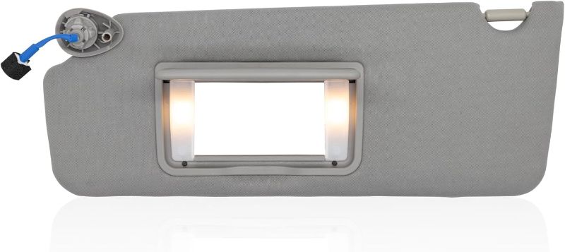 Photo 1 of NHILES Left Driver Side Sun Visor Fits for Honda Pilot 2016-2022 Honda Ridgeline 2018-2020 Replacement Sun Shade # 83280-TG7-A12ZB (Wisteria Light Gray)
